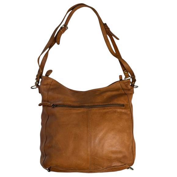 100% leather woven handbag double strap zip closure purse - Picture 2 of 8